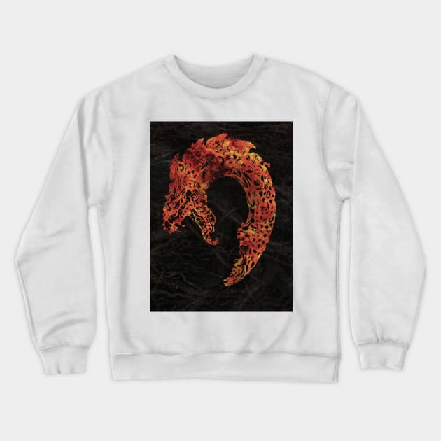 Dragon Fury Crewneck Sweatshirt by Hedgeh0g